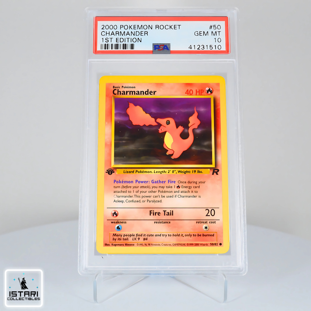PSA 10 - Dark Charmander (1st Edition) - Team Rocket - Pokémon - 2000