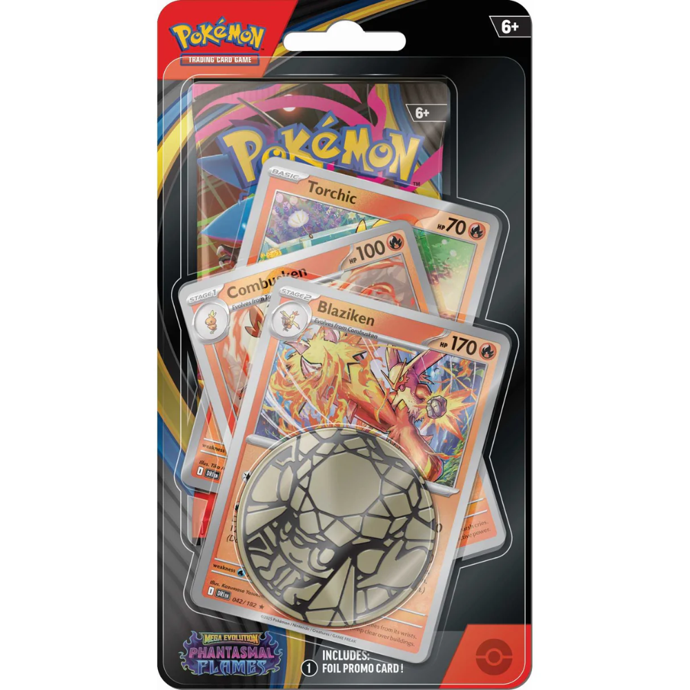 Pokémon - Mega Evolution - Phantasmal Flames - Premium Checklane Blister (Blaziken)